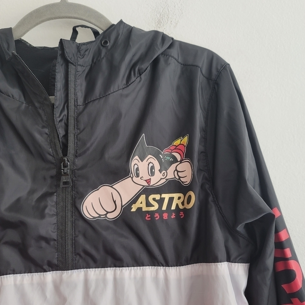 South Pole x Astro Boy Black Windbreaker Anorak Jacket - Picture 4 of 9